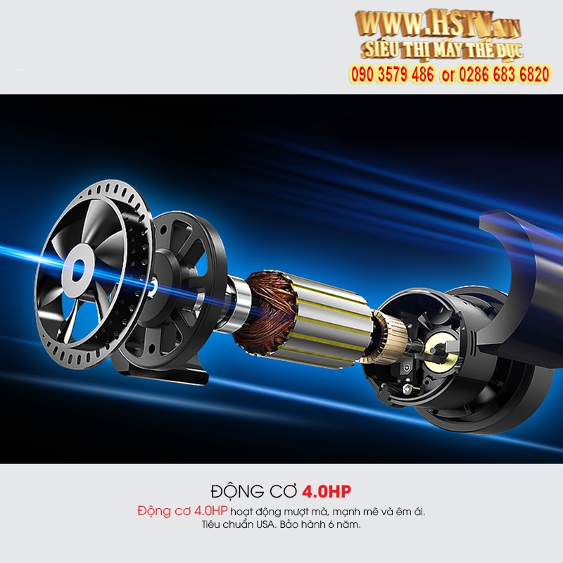 Máy chạy bộ điện đa năng MBH -19AS