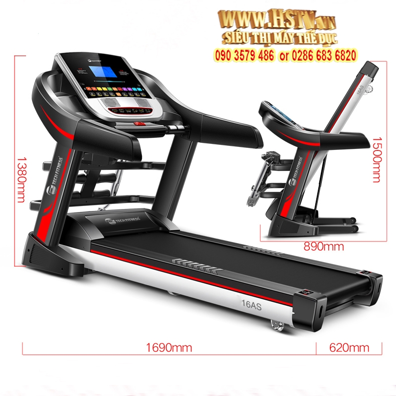 máy chạy bộ điện đa năng MBH-6AS