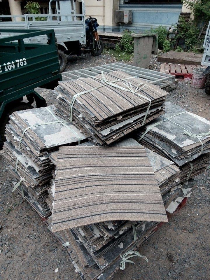 thảm đế cao su cũ 50x50 thanh lý 