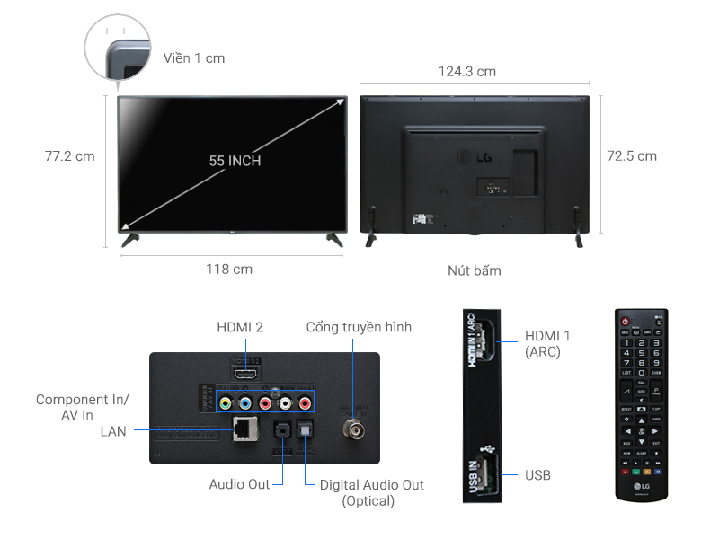 Smart Tivi LG 55 inch 55LH575T