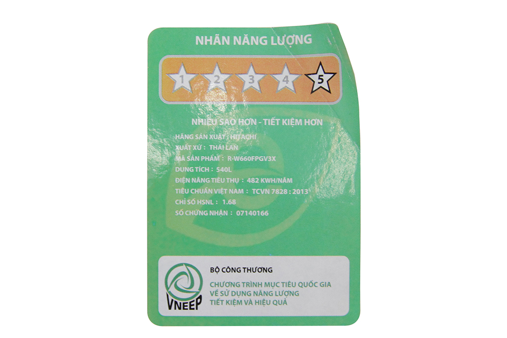 Tủ lạnh Hitachi 540 lít R-W660FPGV3X GBK