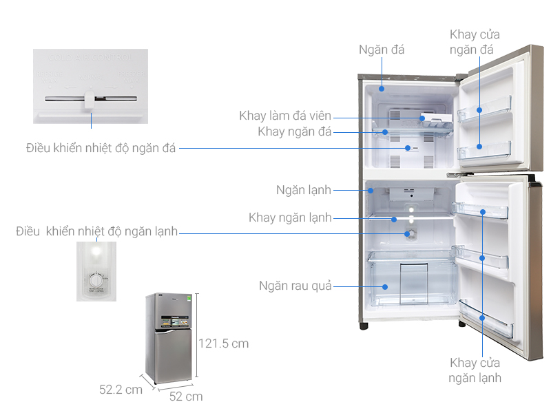 Tủ lạnh Panasonic inverter 152 lít NR-BA178PSV1